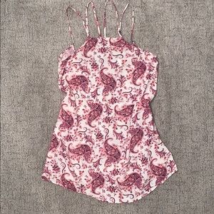 Pink and White Paisley Summer Dress